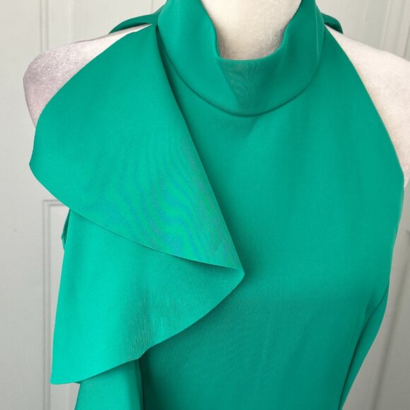 Jessica Howard Jade Green Ruffle Sheath Dress – SZ 12 NWT – Flirty and Fabulous! - Picture 2 of 10